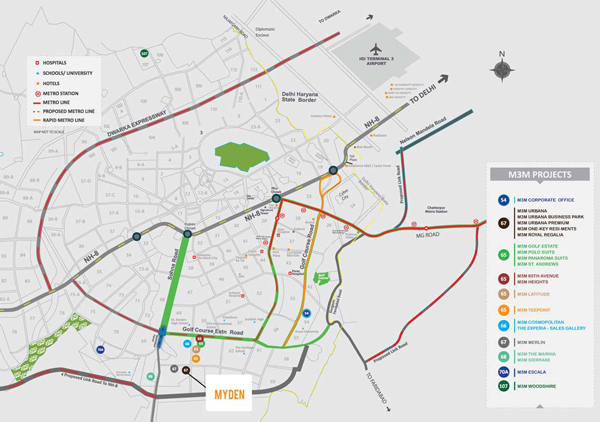 M3M My Den Gurgaon Site Plan