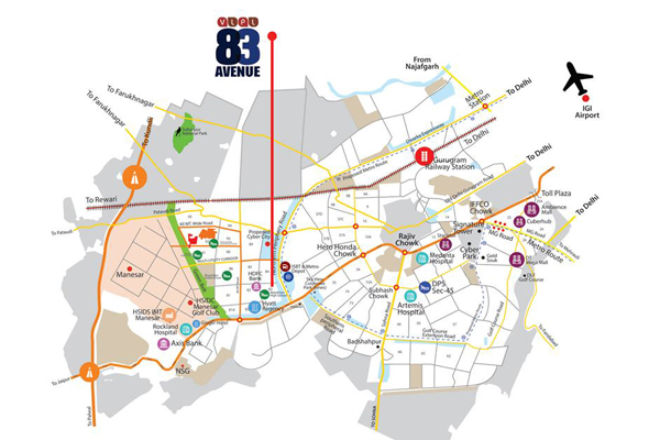 83 Avenue Gurgaon Site Plan