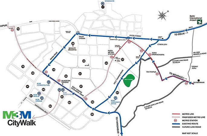 M3M City Hub Site Plan